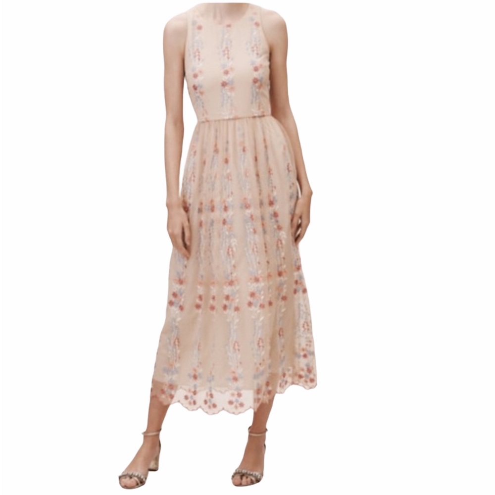 BHLDN Parsons Dress in Blush Size 6 NWT